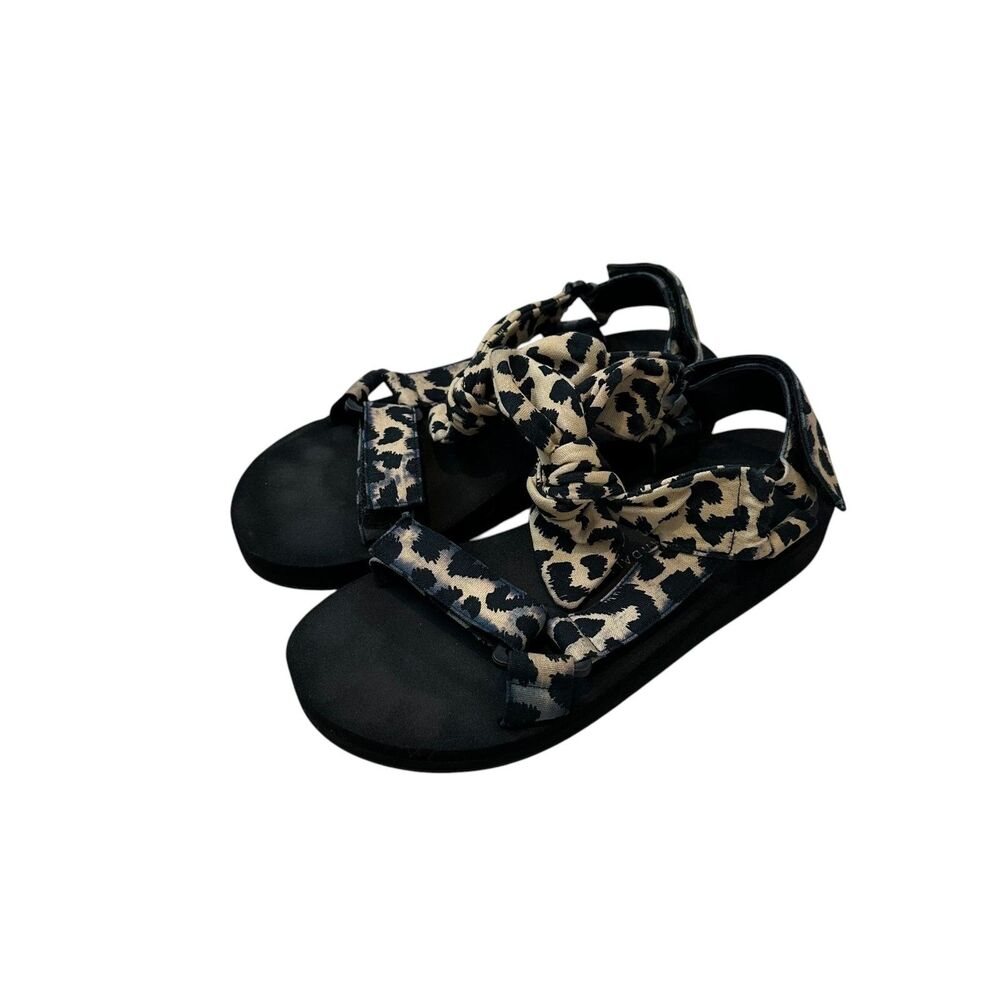 Loeffler Randall Maisie Platform Sandals in Leopard Size 6.5
